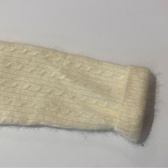 pursuits, ltd. Lambs Wool/Rabbits Fur Blend Cable Knit Sweater Women's Size S - Picture 9 of 11